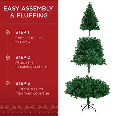 The Holiday Aisle® 6' Pine Christmas Tree & Reviews | Wayfair